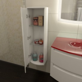 Пенал для ванной Marsan Madeleine-2 29,5х100 см МДФ белый Madeleine2-100white