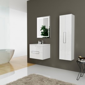 Пенал для ванної Marsan Monique 40х140 см МДФ білий Monique40х140white