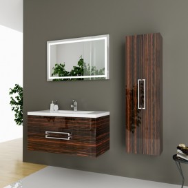 Пенал для ванної Marsan Monique 40х140 см МДФ зебрано Monique40х140zebrano