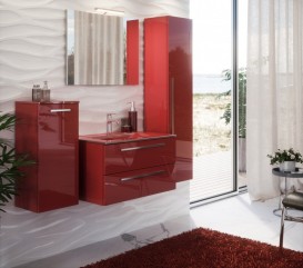 Пенал для ванної Marsan Oscar 1600 лівий/правий МДФ кармін Oscar1600кармин-1