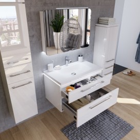 Пенал для ванной Marsan Pascal 121x35x35 левый/правый МДФ белый Pascal121x35x35белый