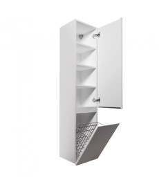 Пенал для ванной Мойдодыр Fluffy П-38-к-U 38х34х185 см ДСП/МДФ белый мат 00-0008407