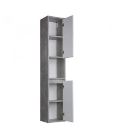 Пенал для ванної Мийдодір Oslo Loft 33х30х174 см ДСП/МДФ бетон/білий мат 00-0006379