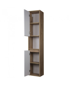 Пенал для ванной Мойдодыр Oslo Wood 33х30х174 см ДСП/МДФ дуб крафт/белый мат 00-0006380