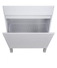 Пенал для ванної Мийдодір Unik П-66-к 66х35х195 см ДСП/МДФ білий глянець 00-0009259