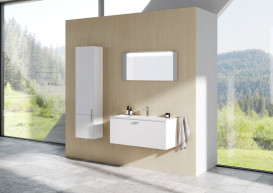 Пенал для ванной Ravak SB 400 Clear II L подвесной ДСП/МДФ белый X000001649