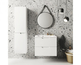 Пенал для ванной Ravak SB Classic II 400 L подвесной МДФ белый/белый X000001472