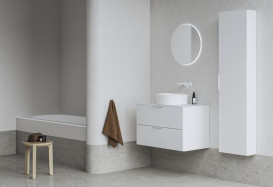 Пенал для ванной Ravak SB Comfort II 400 подвесной МДФ белый X000001820