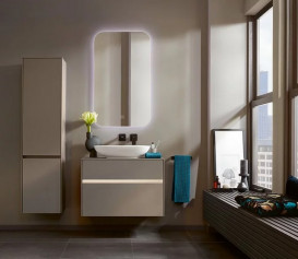 Пенал для ванной Villeroy & Boch Collaro 40,4x153,8х34,9 см петли слева ДСП трюфель серый C03300VG