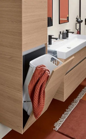 Пенал для ванної кімнати Villeroy & Boch Collaro 45,4x153,8х34,9 см петлі зліва ДСП північний дуб C03400VJ