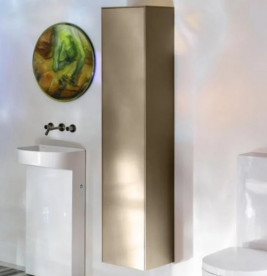  	Пенал для ванної Laufen Sonar 32х32х159,4 см петлі зліва МДФ/ДСП золото H4054910340401