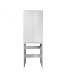 Пенал Мойдодыр Soft Line П-66 66х38х200 см установка над стиральной машиной ДСП/МДФ белый глянец  00-0007027