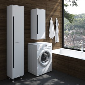 Пенал підлоговий Sanwerk Greta правий МДФ білий MV0000304