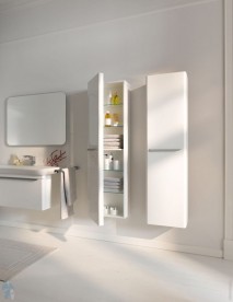 Пенал підвісний Geberit my Day 40х150 см з одними дверима ДСП/МДФ білий/високоглянцеве покриття Y824000000