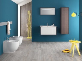 Пенал підвісний Hatria SLIDING wood system 260x400x1000 горіх YXPH92