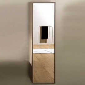 Пенал подвесной Hatria SLIDING wood system 260x400x1400 орех/зеркальный YXPW92