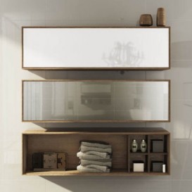 Пенал подвесной Hatria SLIDING wood system 1200x260x400 орех YN92XR