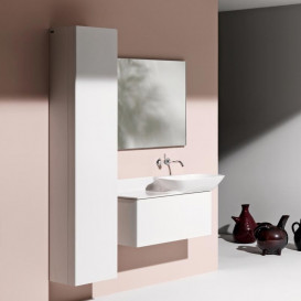 Пенал подвесной Laufen Ino 36х30,6х180 см петли справа ДСП/алюминий белый матовый H4254520301701