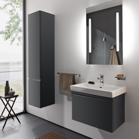 Пенал подвесной Laufen Pro S 35х165 см петли слева МДФ серый графит H4831210954801