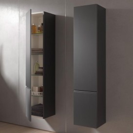 Пенал подвесной Laufen Pro S 35х165 см петли слева МДФ серый графит H4831210954801