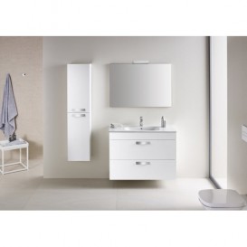 Пенал подвесной распашной Roca Debba двухдверный МДФ белый глянец A856844806