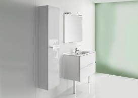 Пенал подвесной распашной Roca Victoria-N двухдверный МДФ белый глянец A856660806