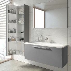 Пенал підвісний Ravak Ring SB 300 L ДСП / МДФ сірий X000000772