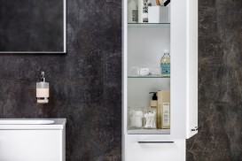 Пенал подвесной Ravak Ring SB 300 R ДСП/МДФ белый X000000773