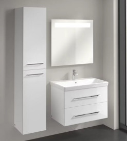 Пенал Villeroy & Boch Avento 35х40,4х176 см петлі зліва МДФ з акриловим покриттям скло біле A89400B4