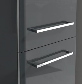 Пенал Villeroy & Boch Avento 35х40,4х176 см петлі праворуч МДФ з акриловим покриттям скло сіре A89401B1