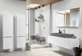 Пенал Villeroy & Boch Legato 40x155х35 см петли справа МДФ/ДСП глянцевый белый B73001DH