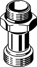 Переход на резьбовые соединения Viega Fonterra 1004.17 G½хG¾ бронза никелированная матовая 673765