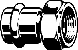 Перехід на різьбові з'єднання Viega Prestabo 1163 28хG1 нелегована сталь 752620