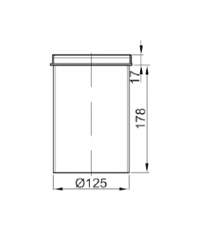 Переходник для сливного трапа ACO пластик черный 2040.00.00