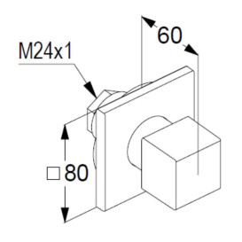 Переключатель для душа Kludi Decus встраиваемый на 3 положения брашированное золото PVD 54846N075