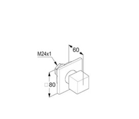 Перемикач для душу Kludi Decus вбудований білий матовий 548165375