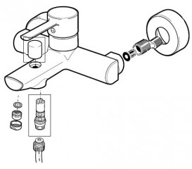 Перемикач душ-виливши Roca автомат пластик / метал A525087300