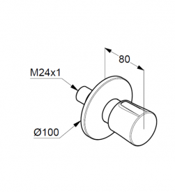 Переключатель Kludi Balance на 2 положения черный матовый 528478775