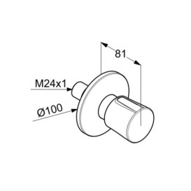 Переключатель на три положения Kludi Balance латунь белый/хром 528469175
