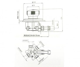 Перемикач потоку пятіходовой Bossini Bos бронза E6860000