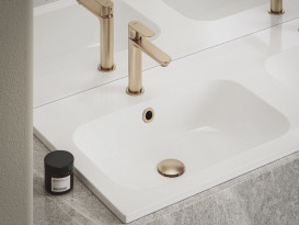 Переливна кришка для раковини Ravak пластик рожеве золото X01833