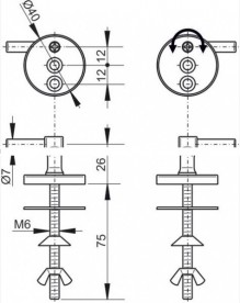 Петлі AlcaPlast для унітазу A62 Z0127-ND