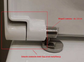 Петли-микролифты для сиденья с крышкой для унитаза Roca Gap V3 A801482NZU