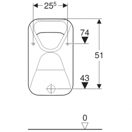 Писсуар Geberit Alivio верхний подвод горизонтальный/вертикальный выпуск санфарфор белый 238150000