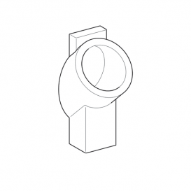 Писсуар Geberit Centaurus безводный горизонтальный/вертикальный выпуск санфарфор белый 236400600