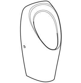 Писсуар Geberit Tamina безводный белый 116.141.00.1