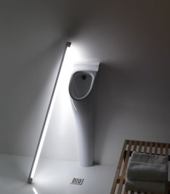 Писсуар напольный Kerasan Aquatech под скрытый налив с сифоном белый 373001