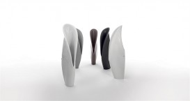 Писсуар напольный Kerasan Artwork Groove с крепежом белый/чёрный матовый 473024