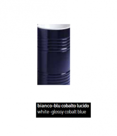 Писсуар напольный Kerasan Artwork Groove с крепежом белый/голубой кобальт глянцевый 473078