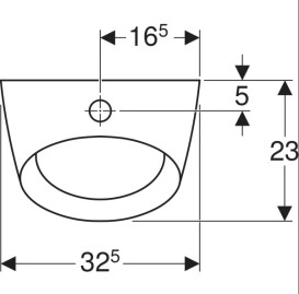Писсуар настенный Kolo Sniper 32,5х23 см сантехнический фарфор белый 126101UA
